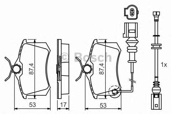 BOSCH 0 986 424 813 Комплект гальмівних колодок,