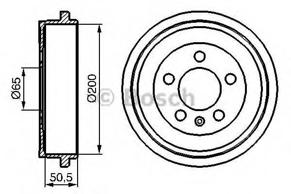 BOSCH 0 986 477 133 Тормозной барабан