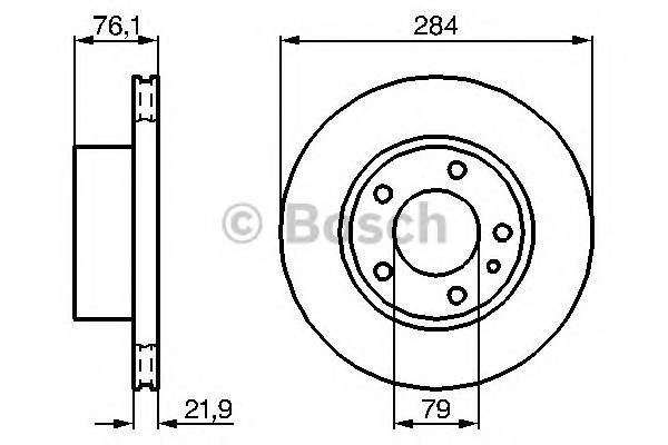 BOSCH 0 986 478 043 Тормозной диск