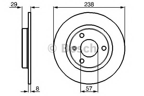 BOSCH 0 986 478 246 Гальмівний диск