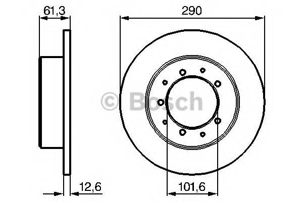 BOSCH 0 986 478 656 Тормозной диск