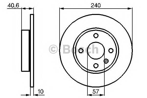 BOSCH 0 986 478 731 Тормозной диск