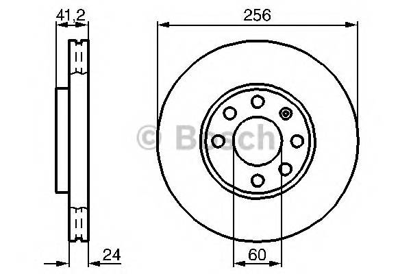 BOSCH 0 986 478 881 Тормозной диск