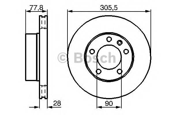 BOSCH 0 986 479 001 Тормозной диск