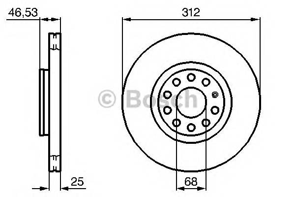 BOSCH 0 986 479 057 Гальмівний диск