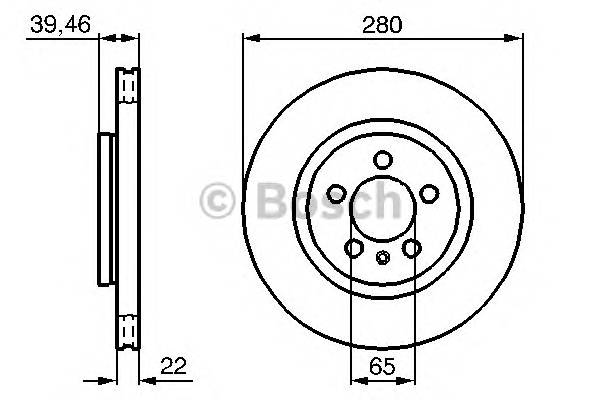 BOSCH 0 986 479 156 Тормозной диск