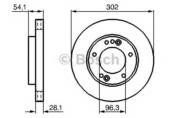 BOSCH 0 986 479 230 Тормозной диск