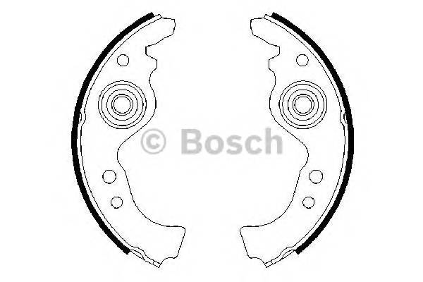 BOSCH 0 986 487 030 Комплект гальмівних колодок