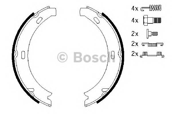 BOSCH 0 986 487 584 Комплект тормозных колодок,