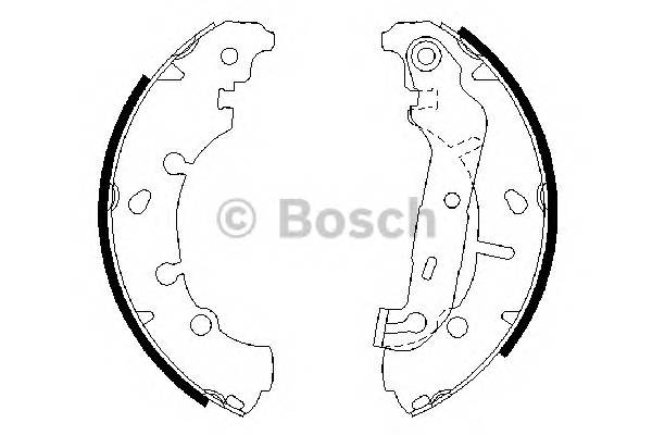 BOSCH 0 986 487 599 Комплект гальмівних колодок