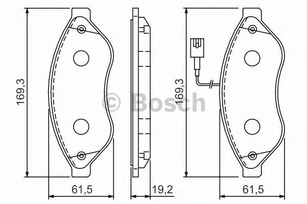 BOSCH 0 986 494 111 Комплект гальмівних колодок,