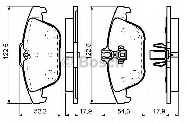 BOSCH 0 986 494 162 Комплект гальмівних колодок,