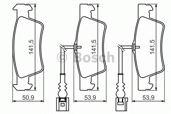 BOSCH 0 986 494 219 Комплект гальмівних колодок,