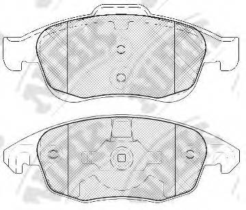 NiBK PN0471 Колодки гальмівні. дискові