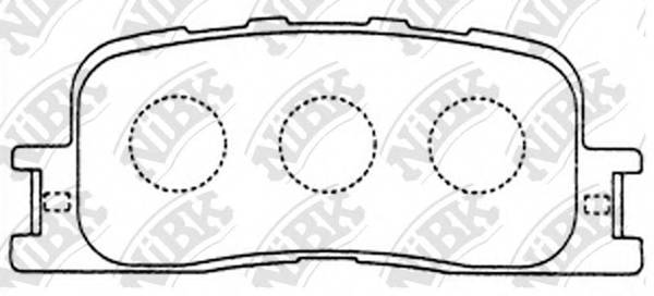 NiBK PN1458 Колодки гальмівні дискові