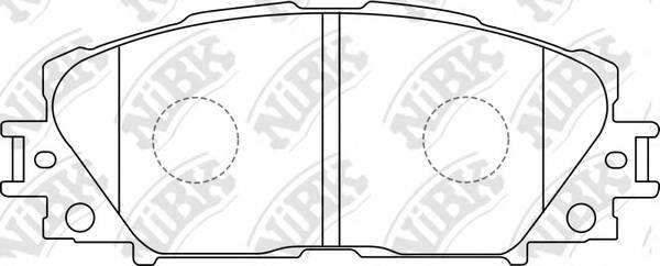 NiBK PN1508 Колодки гальмівні