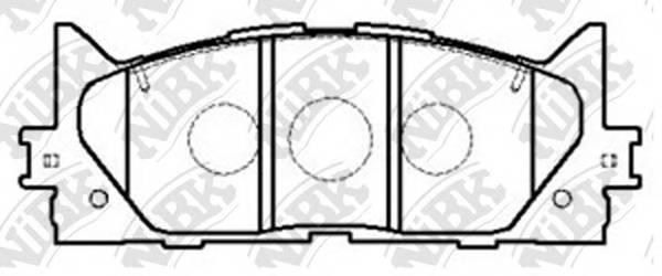 NiBK PN1521 Колодки гальмівні передні