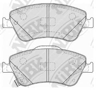 NiBK PN1834 Колодки гальмівні дискові