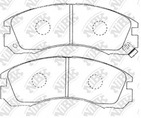NiBK PN3233 Колодки гальмівні