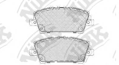 NiBK PN8866 Колодки гальмівні. дискові