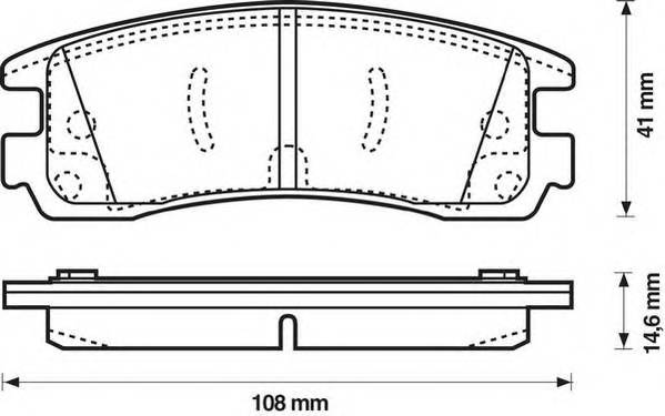 JURID 573062J Комплект гальмівних колодок,