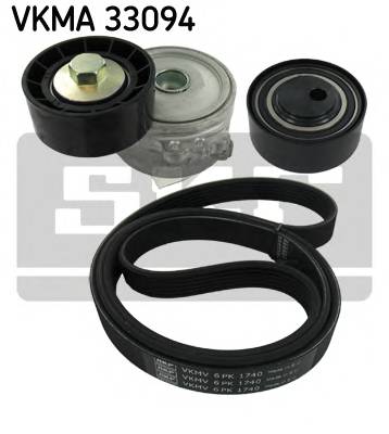 SKF VKMA 33094 Поликлиновой ременный комплект