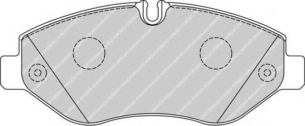 FERODO FVR4036 Комплект гальмівних колодок,