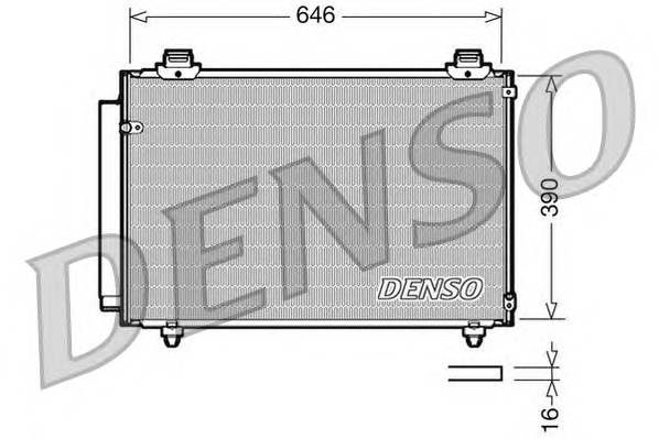 DENSO DCN50035 Конденсатор, кондиционер