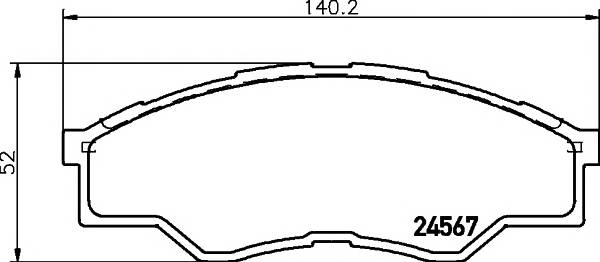 MINTEX MDB2915 Комплект гальмівних колодок,