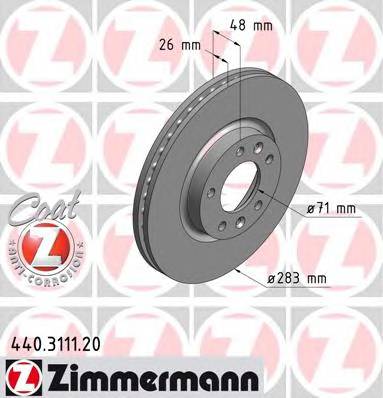 ZIMMERMANN 440.3111.20 Гальмівний диск