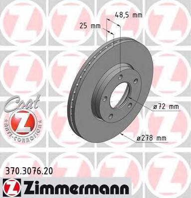 ZIMMERMANN 370.3076.20 Гальмівний диск