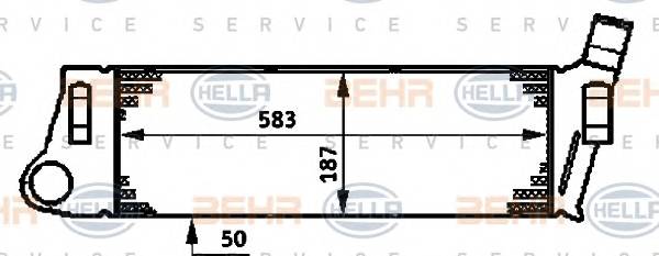 HELLA 8ML 376 719-031 Інтеркулер