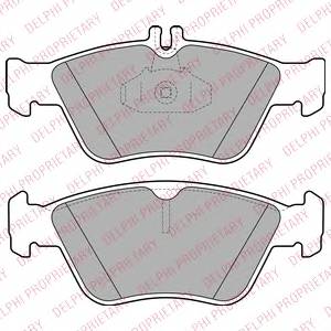 DELPHI LP1588 Комплект тормозных колодок,