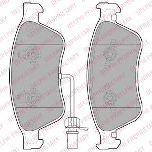 DELPHI LP2072 Комплект тормозных колодок,