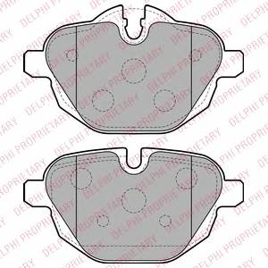 DELPHI LP2162 Комплект тормозных колодок,