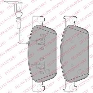 DELPHI LP2199 Комплект тормозных колодок,