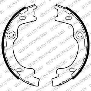 DELPHI LS2012 Комплект гальмівних колодок,