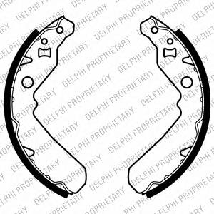 DELPHI LS2015 Комплект гальмівних колодок