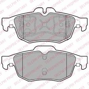 DELPHI LP2259 Комплект гальмівних колодок,