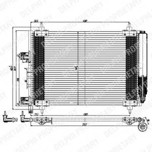 DELPHI TSP0225537 Конденсатор, кондиціонер