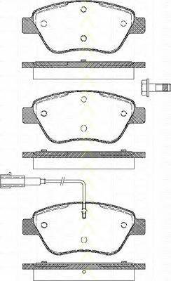 TRISCAN 8110 15019 Комплект гальмівних колодок,