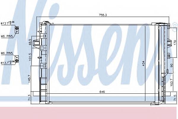 NISSENS 940322 Конденсатор, кондиціонер