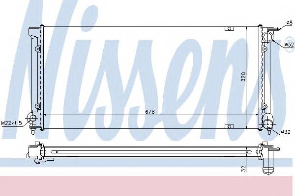 NISSENS 652621 Радиатор, охлаждение двигателя