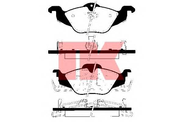 NK 223618 Комплект гальмівних колодок,