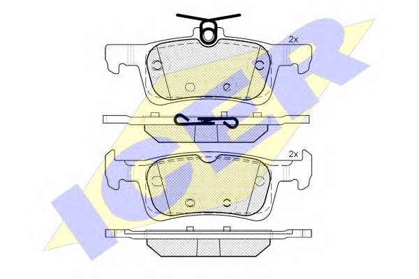 ICER 182174 Комплект тормозных колодок,