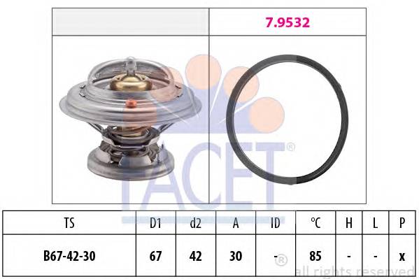 FACET 7.8280 Термостат, охолоджуюча рідина