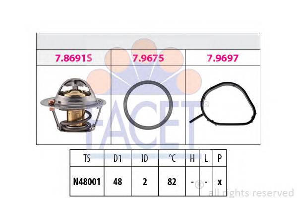 FACET 7.8692 Термостат, охолоджуюча рідина