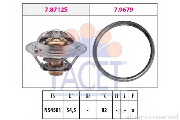 FACET 7.8712 Термостат, охолоджуюча рідина
