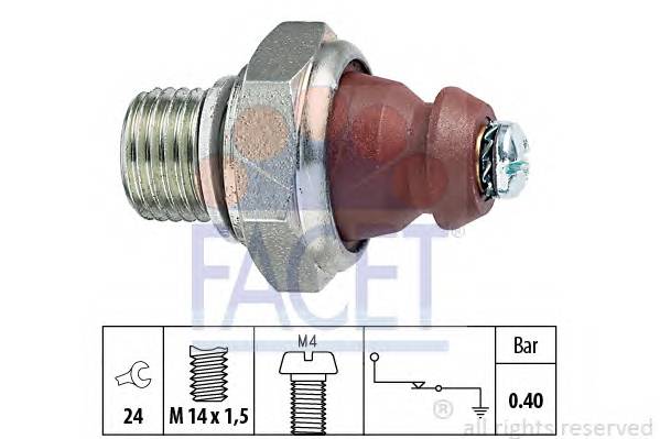 FACET 7.0074 Датчик тиску масла