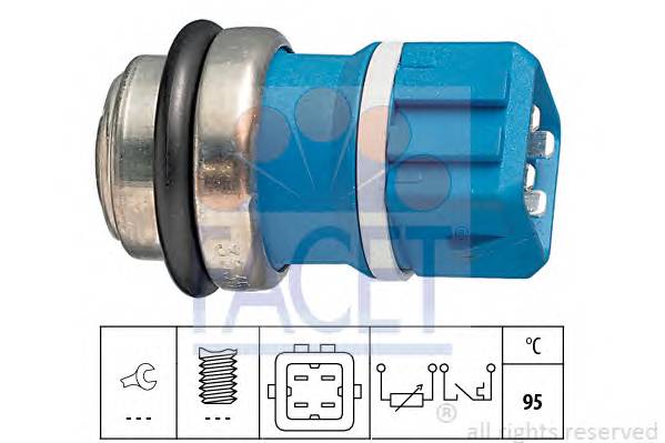 FACET 7.3535 Датчик, температура охлаждающей